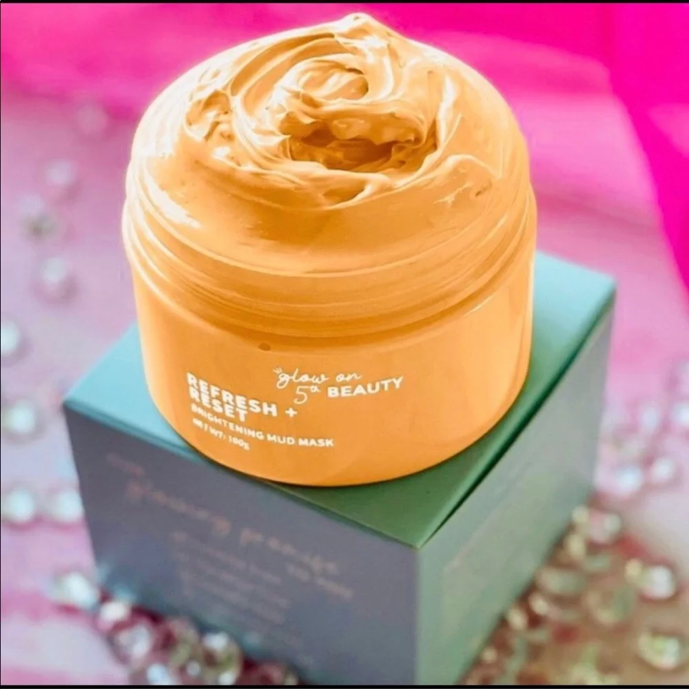 💥HP💥•NIP•Sephora Glow On 5th Beauty Refresh + Reset Brightening Mud Mask - Picture 1 of 7